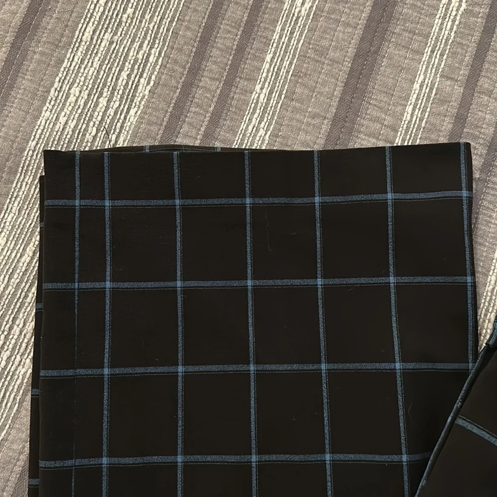 Lane Bryant Black and Blue Checkered Pants - Picture 5 of 8